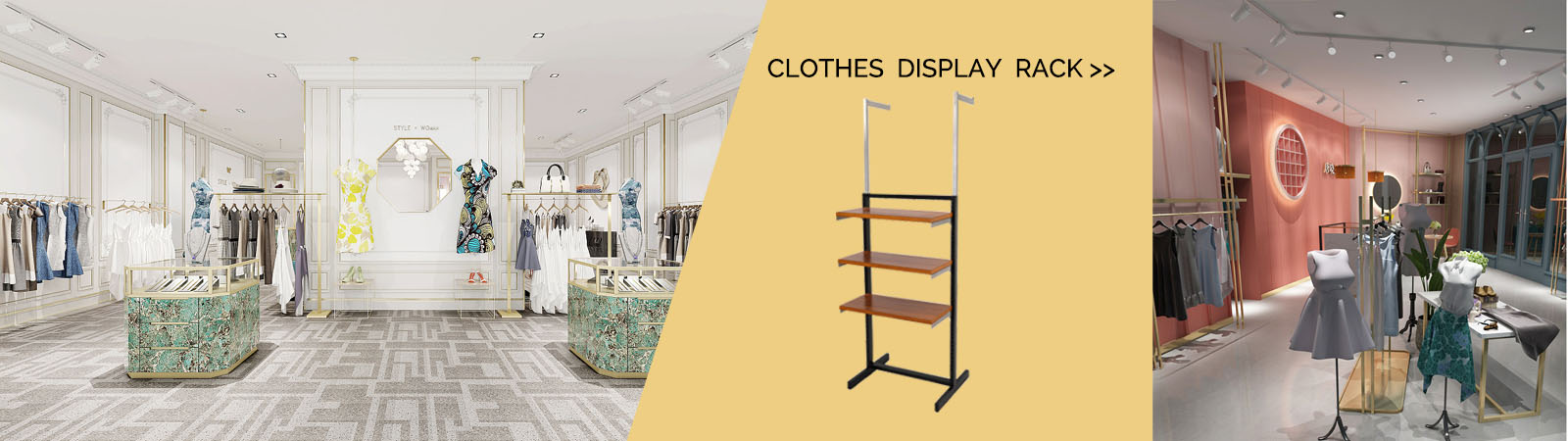 Clothing display rack professional supplier