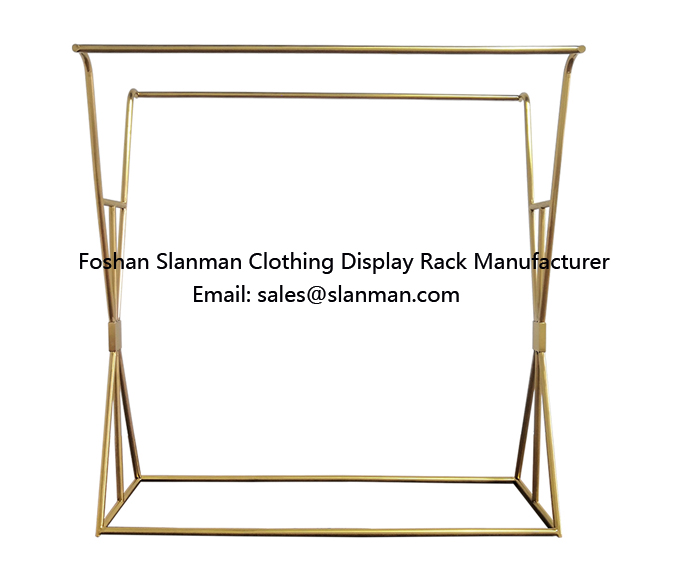 Garment Store Furniture Store Fixtures Small Clothing Rack Gold