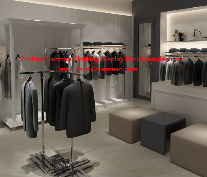 Luxury Man Store Clothes Shop Design and Display Simple