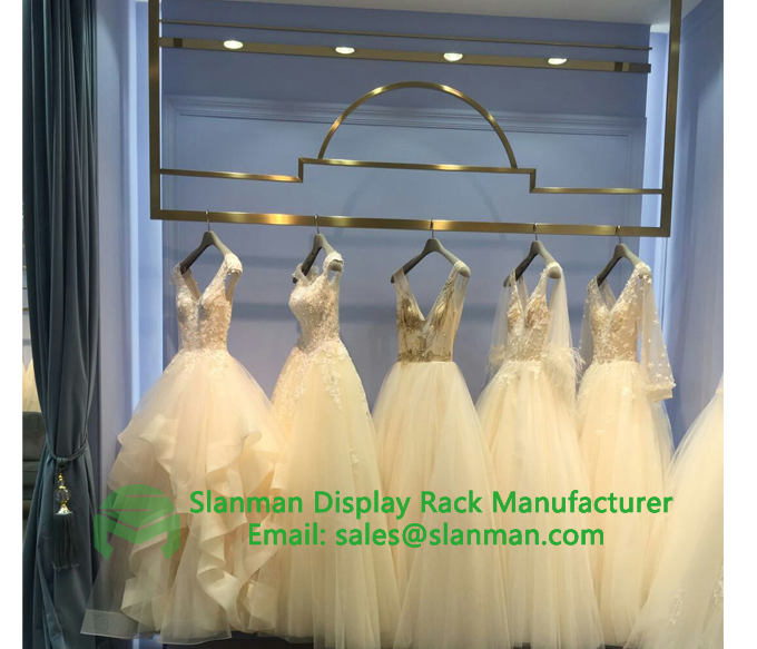 bridal gown display racks
