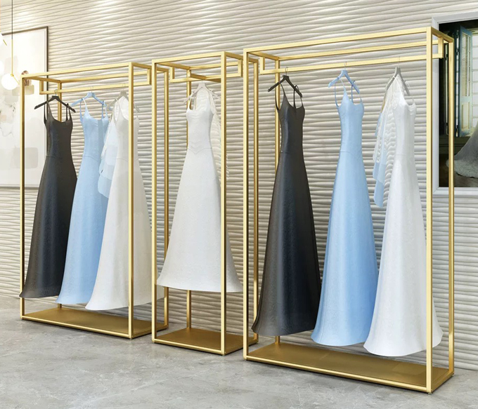 Hot Selling Modern Clothing Store Fixture Retail Stand Garment Wedding Dress Display Racks